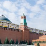 Walls and towers of the Moscow Kremlin, Russia