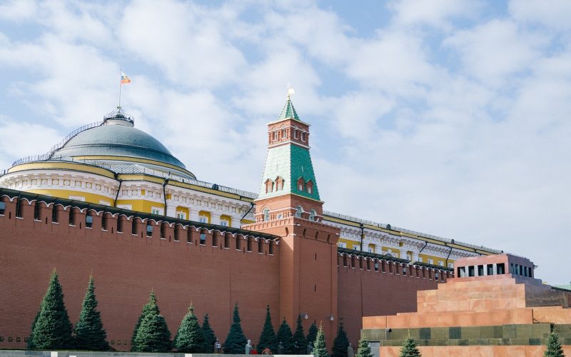 Walls and towers of the Moscow Kremlin, Russia