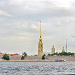 Peter and Paul Fortress on the Neva River in St. Petersburg