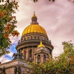 St. Isaac’s Cathedral and the skyline of St. Petersburg