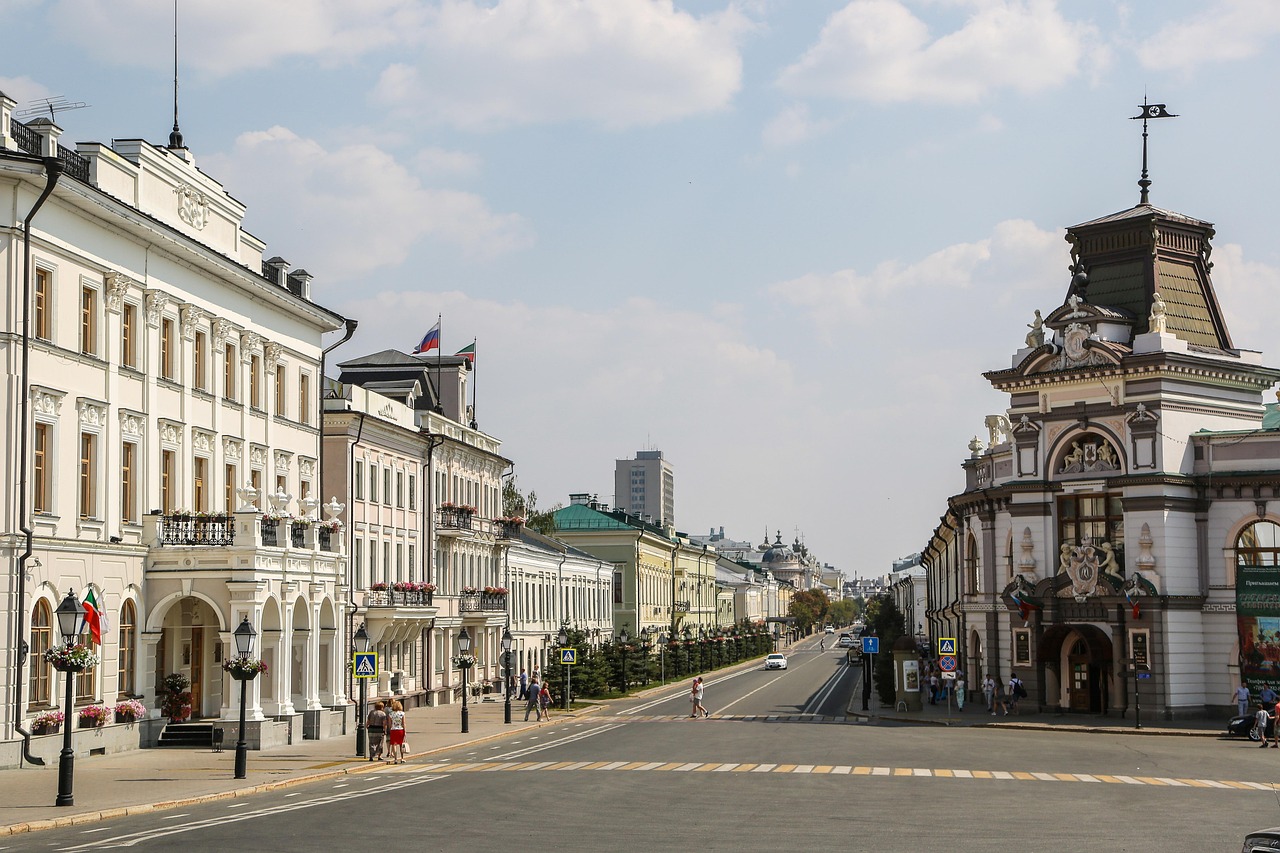 Pedestrian Bauman Street in central Kazan