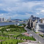 Central Kazan cityscape near the Kremlin