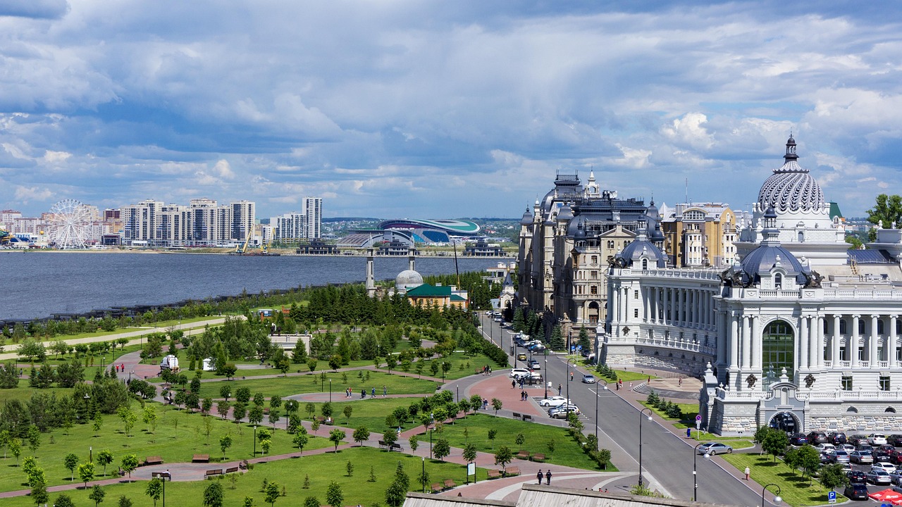 Central Kazan cityscape near the Kremlin