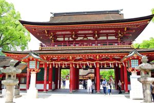 The main hall of Dazaifu Tenmangu shrine near Fukuoka