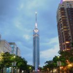 Fukuoka Tower and the seaside skyline of Fukuoka