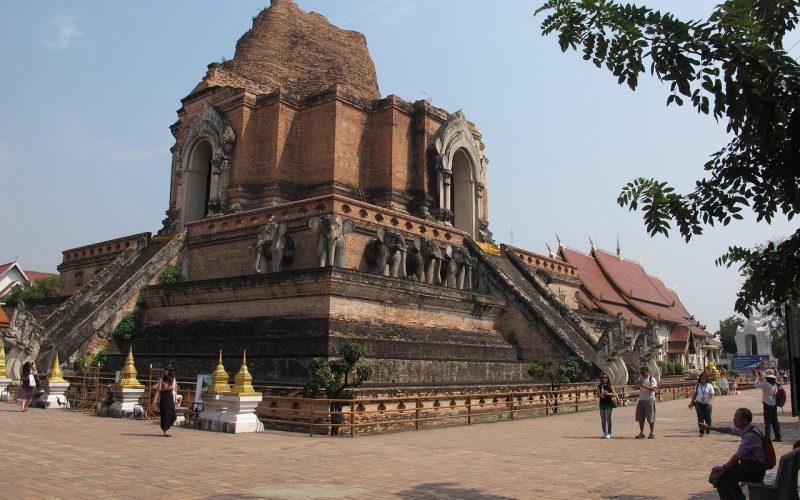 Wat Chedi Luang temple in Chiang Mai