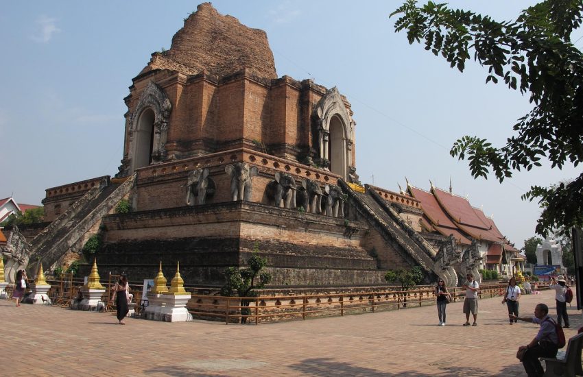Wat Chedi Luang temple in Chiang Mai