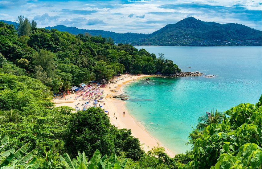 Phuket beach scene, Thailand