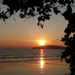 Ao Nang beach at sunset, Krabi, Thailand