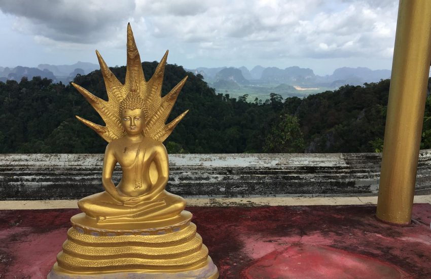 Buddha statue at Tiger Cave Temple, Krabi, Thailand