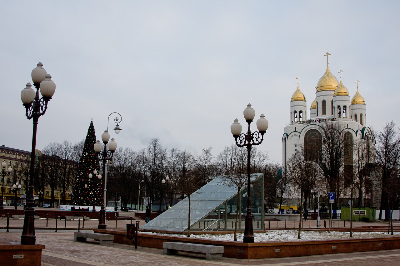 Victory Square and central Kaliningrad