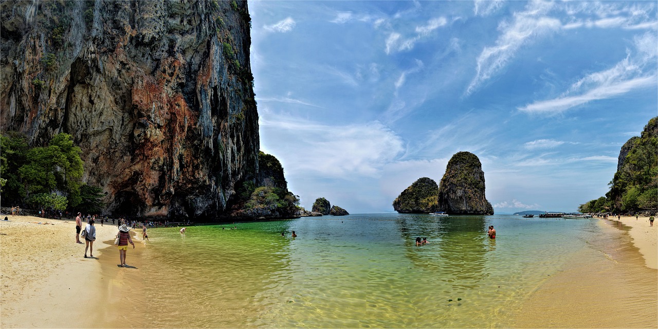 Ao Nang beach at sunset, Krabi, Thailand