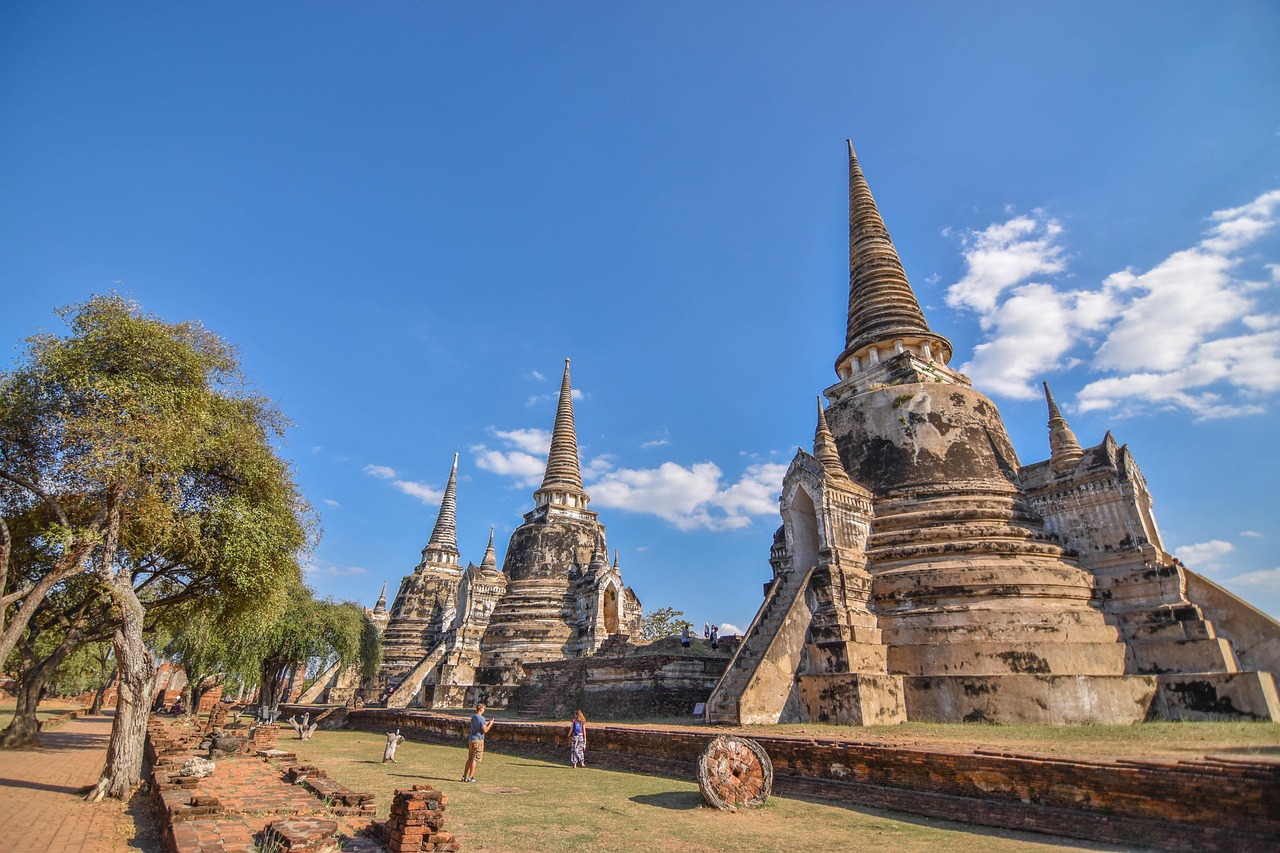 Buddha head in tree roots at Wat Mahathat, Ayutthaya