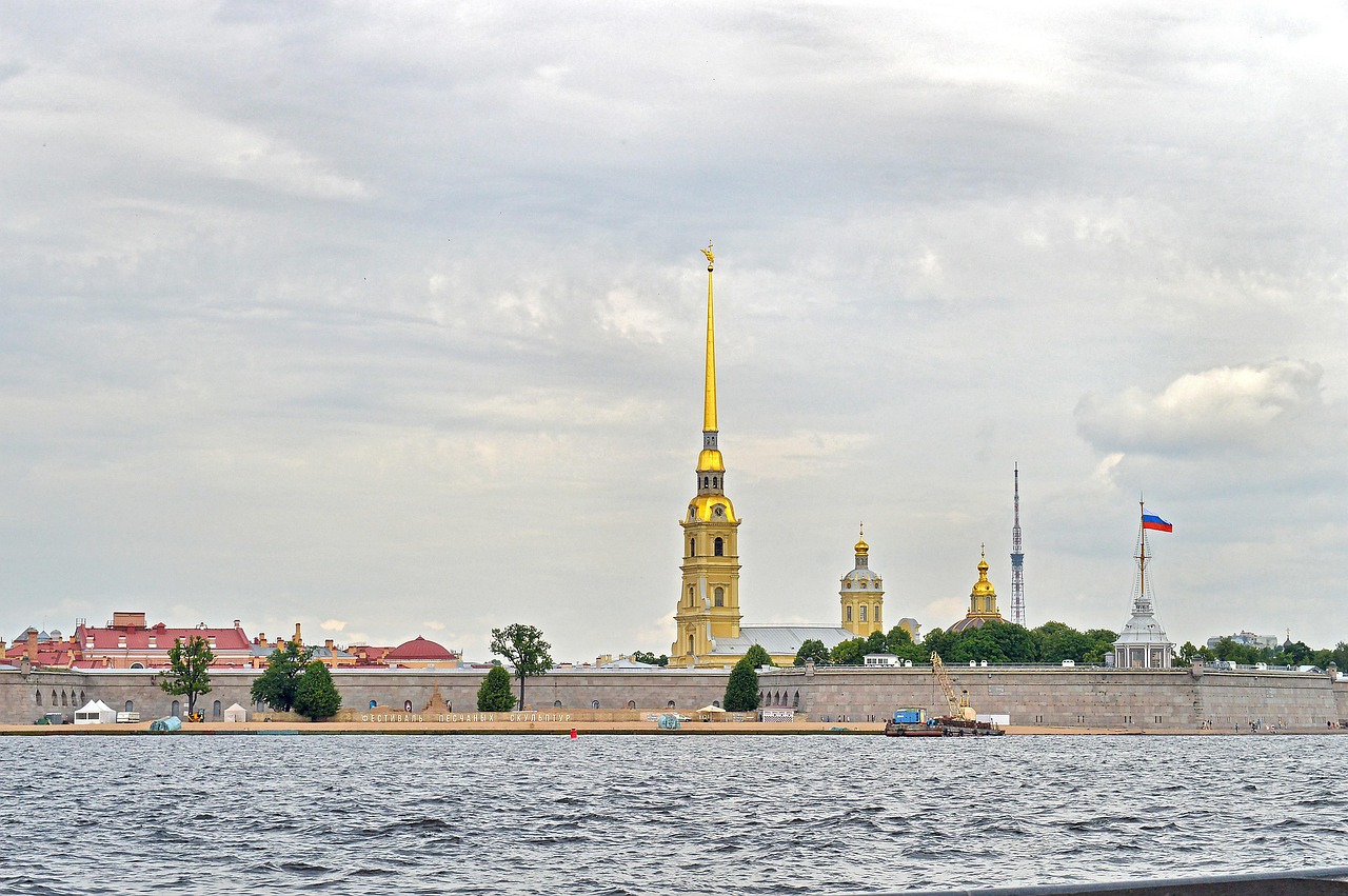 The Winter Palace and Palace Square in St. Petersburg at night