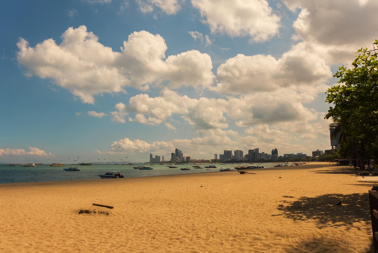 Pattaya Beach waterfront, Thailand