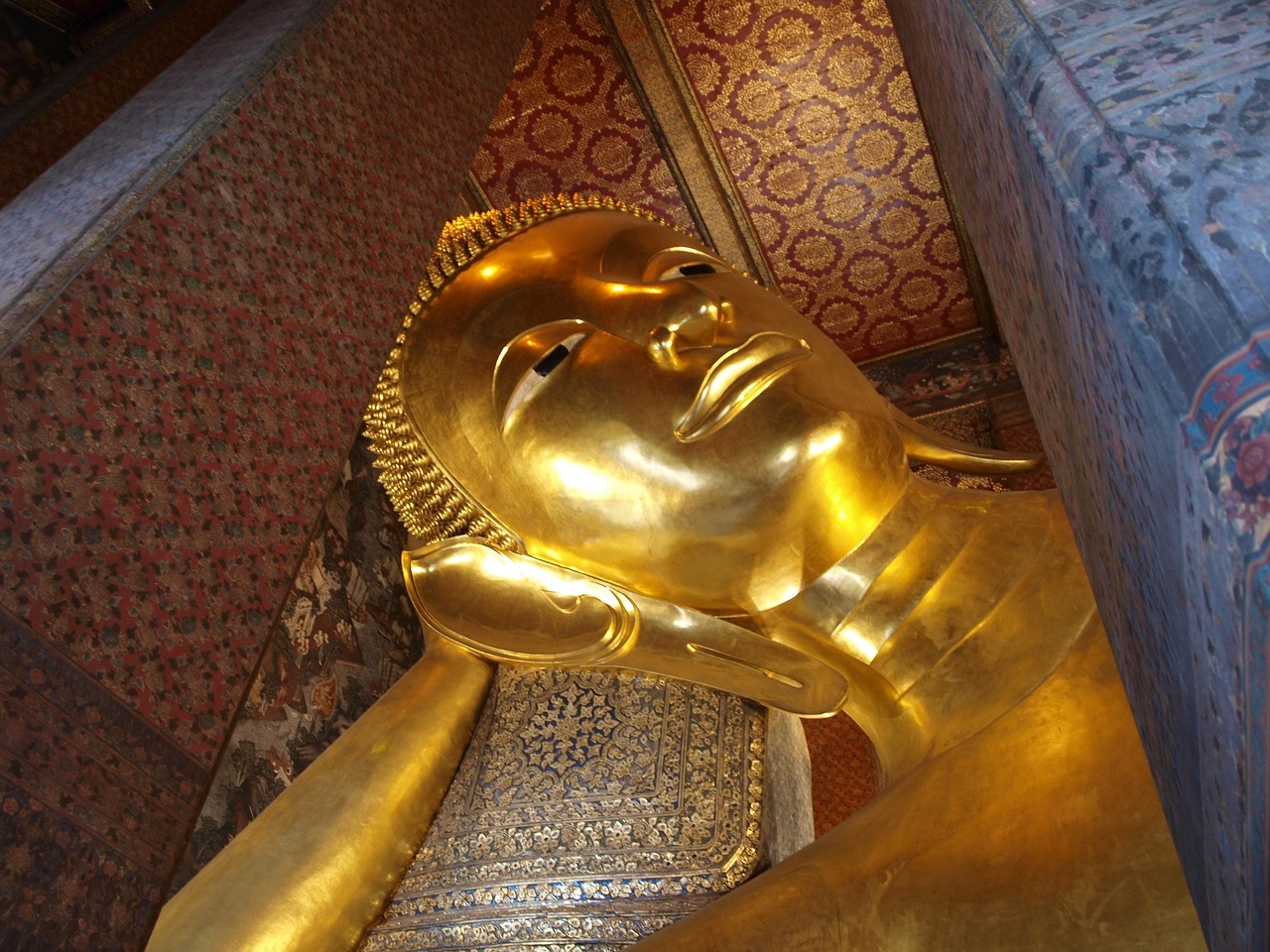 Ornate temple architecture at Wat Pho in Bangkok