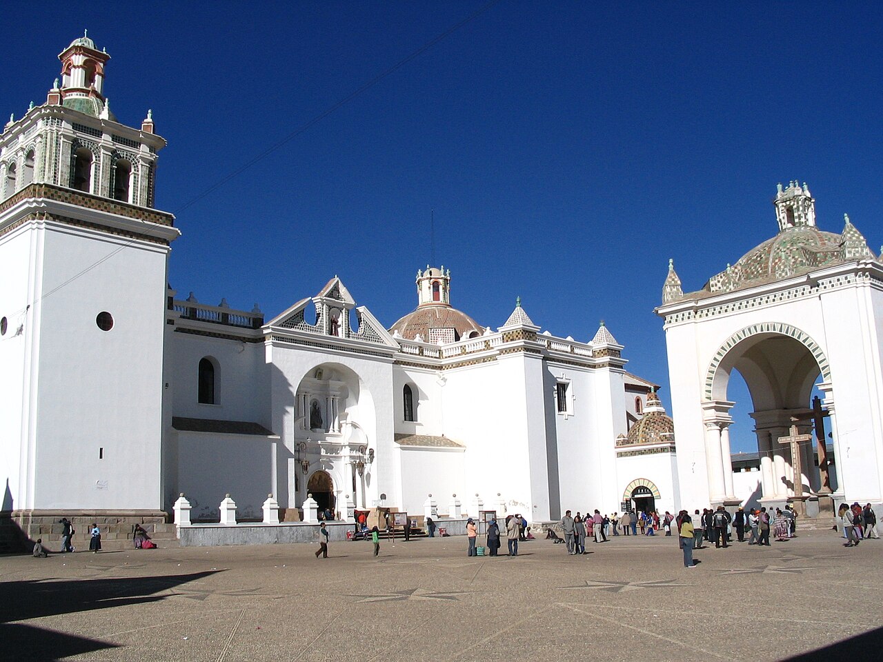 The white basilica of Copacabana