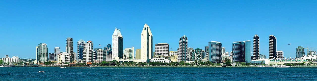 San Diego downtown skyline panorama