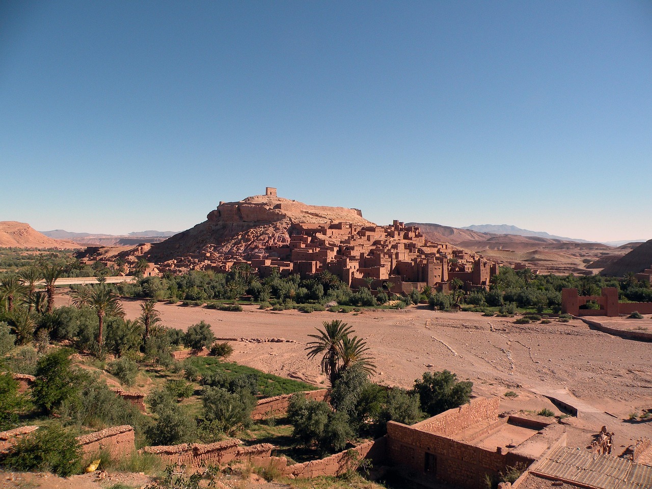 A traditional fortified kasbah in Morocco, reflecting Amazigh earthen architecture
