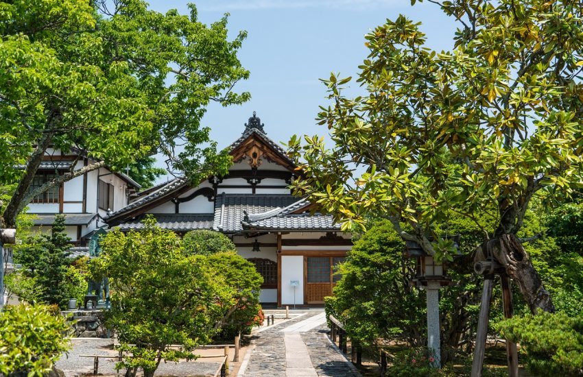Arashiyama district scenery in Kyoto