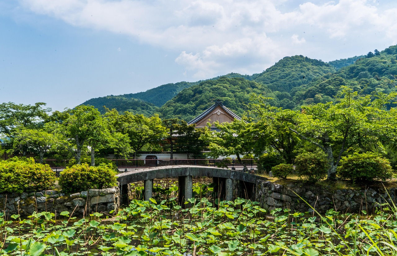 Arashiyama district scenery in Kyoto