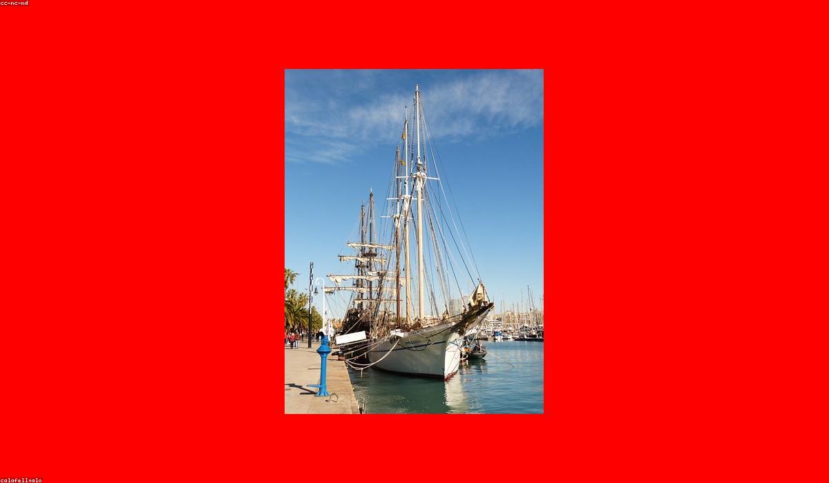 An old sailing galleon at sea