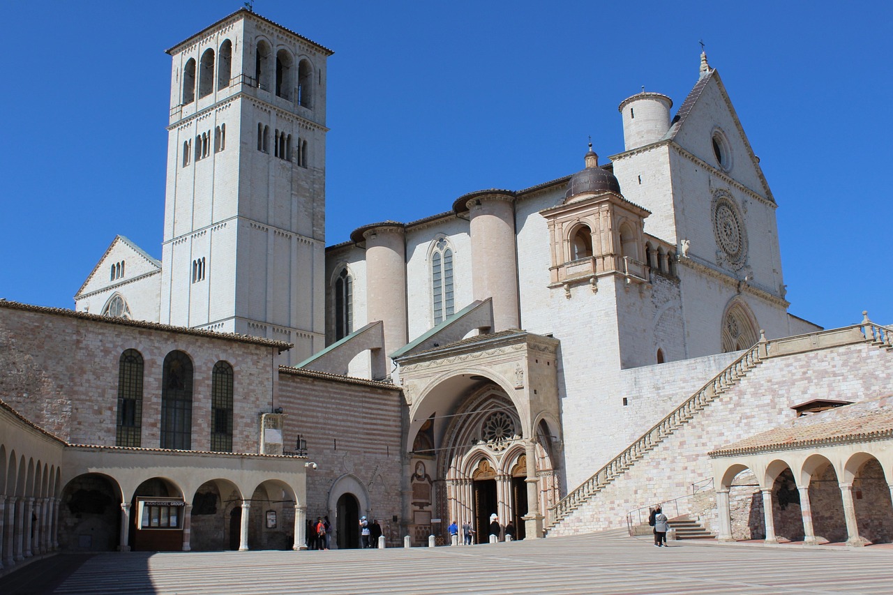 The Basilica of Saint Francis of Assisi in Umbria