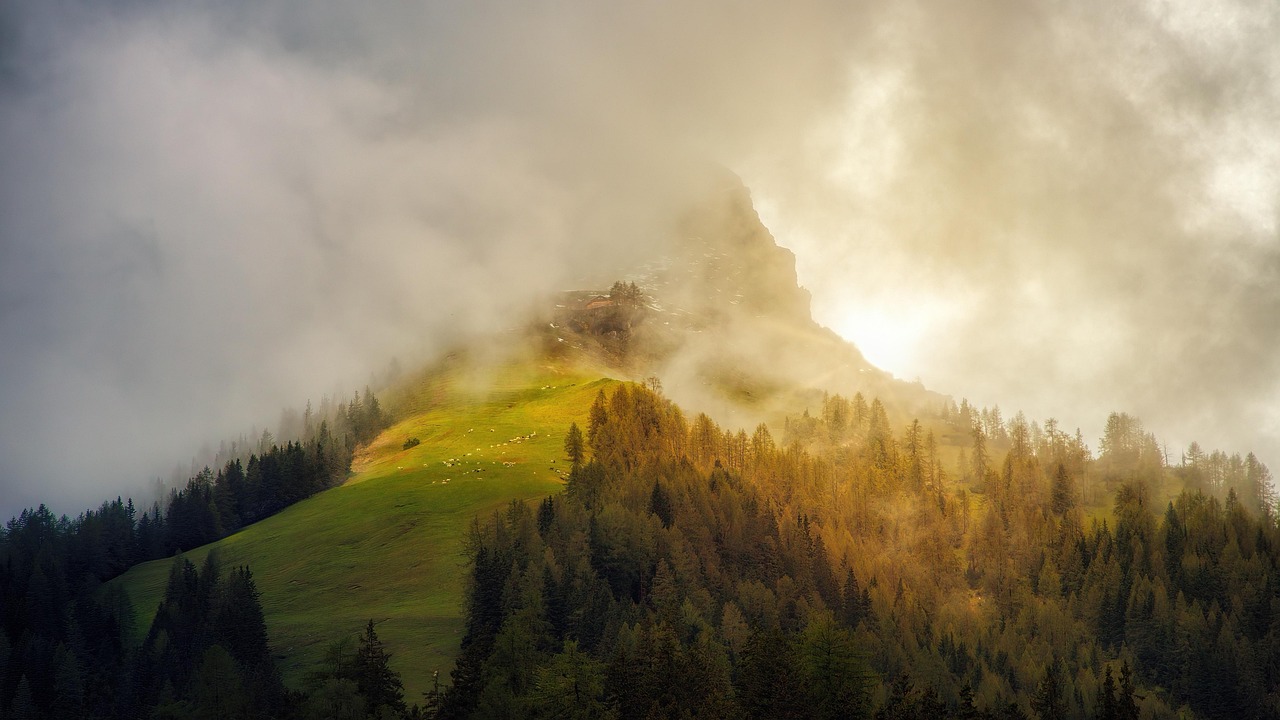 The Austrian Alps, the mountains that dominate much of the country