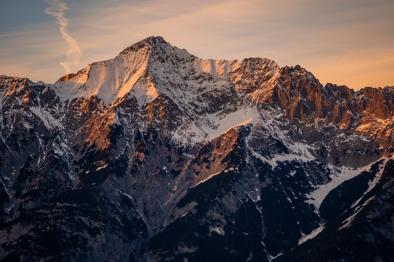 The high peaks of the Tyrol in western Austria