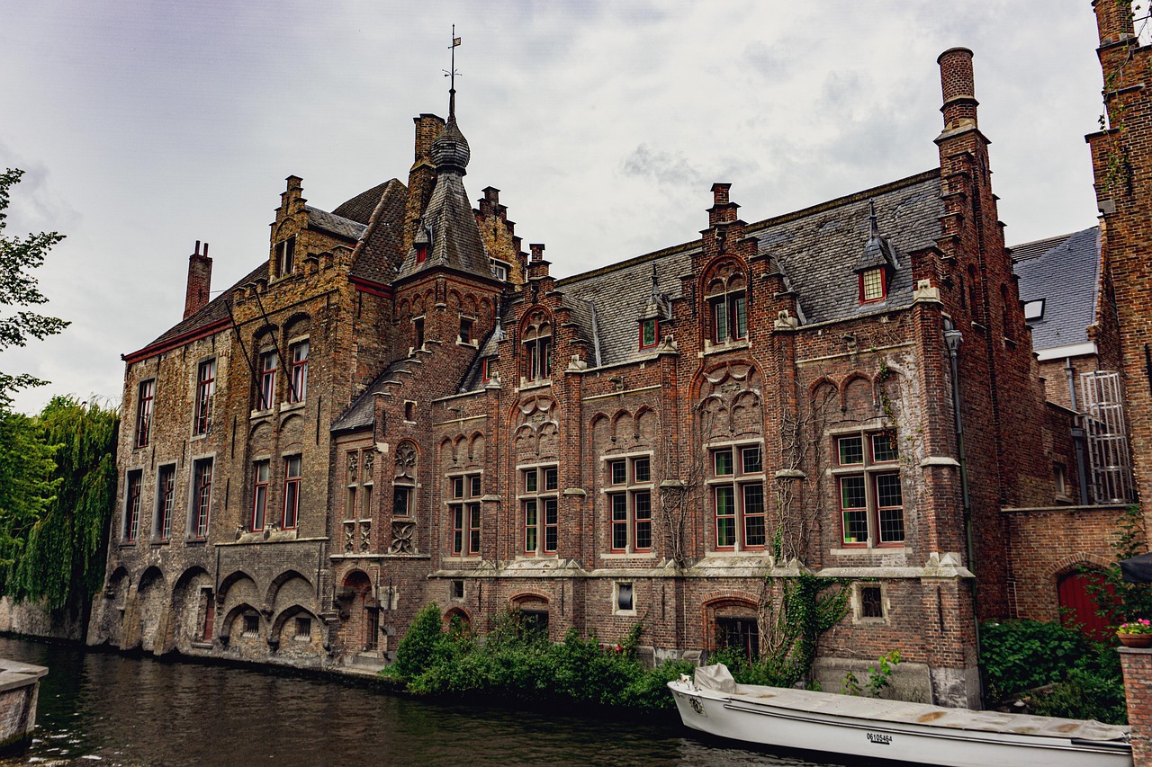 A canal in Bruges, the medieval city of Flanders