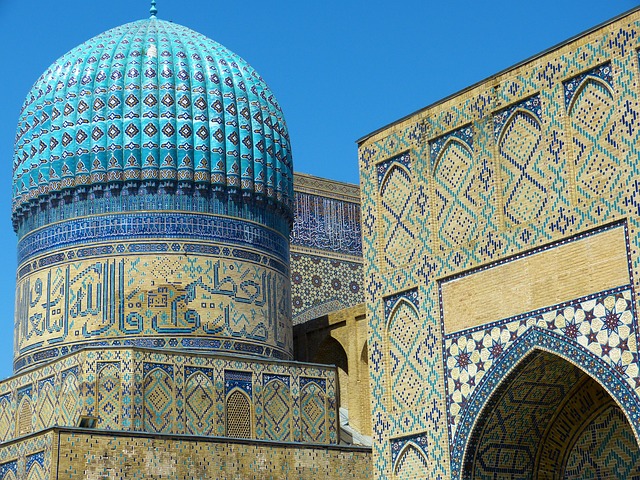 The Bibi-Khanym Mosque in Samarkand