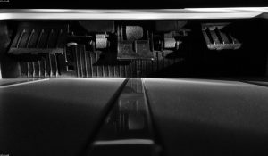 Inside of a printing machine