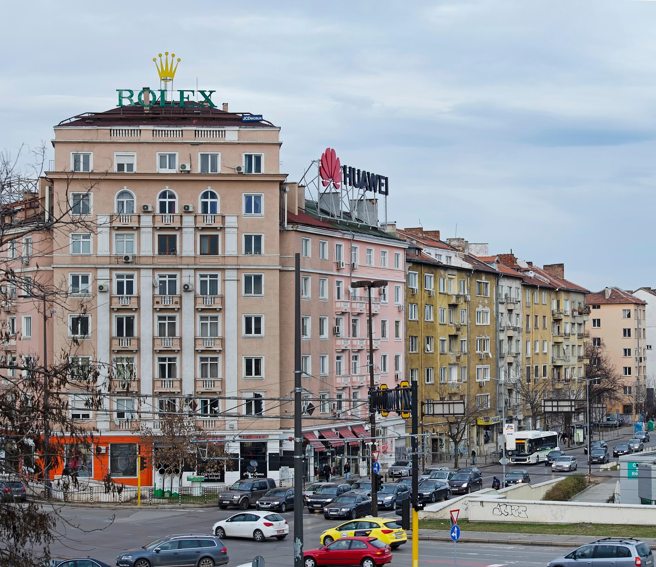 The cityscape of modern Sofia
