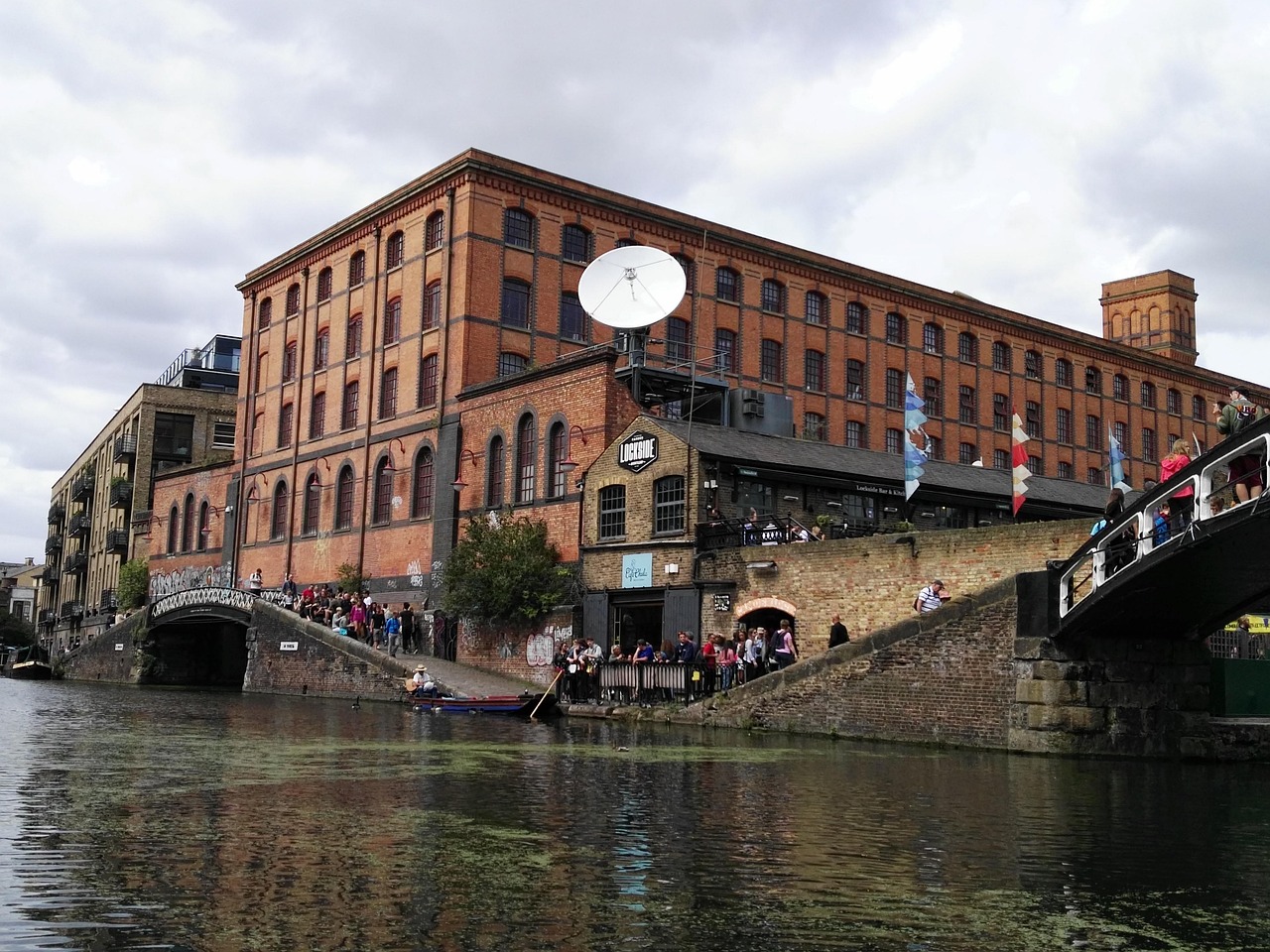 The busy stalls of Camden Market