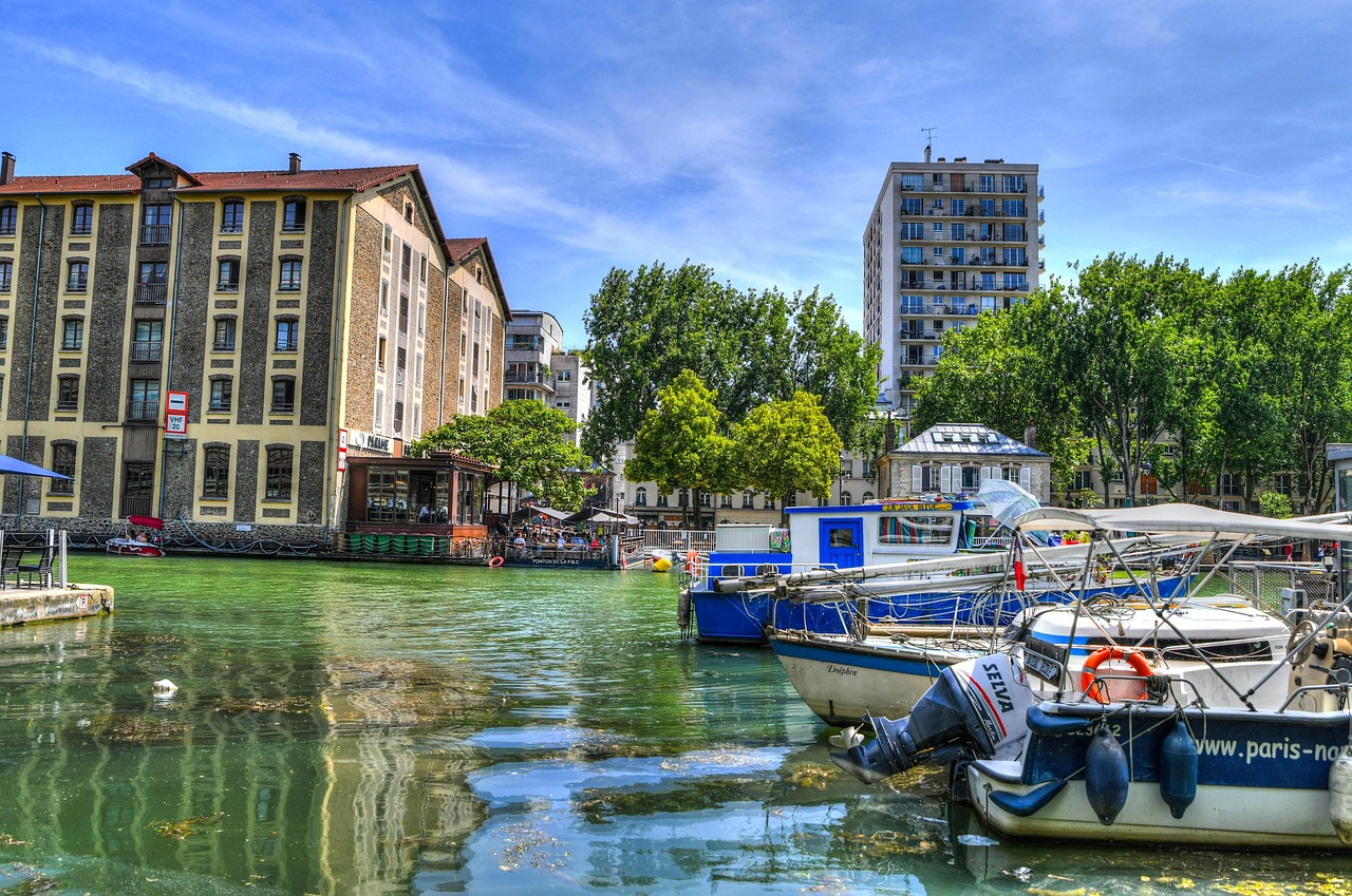 The Canal Saint-Martin in Paris