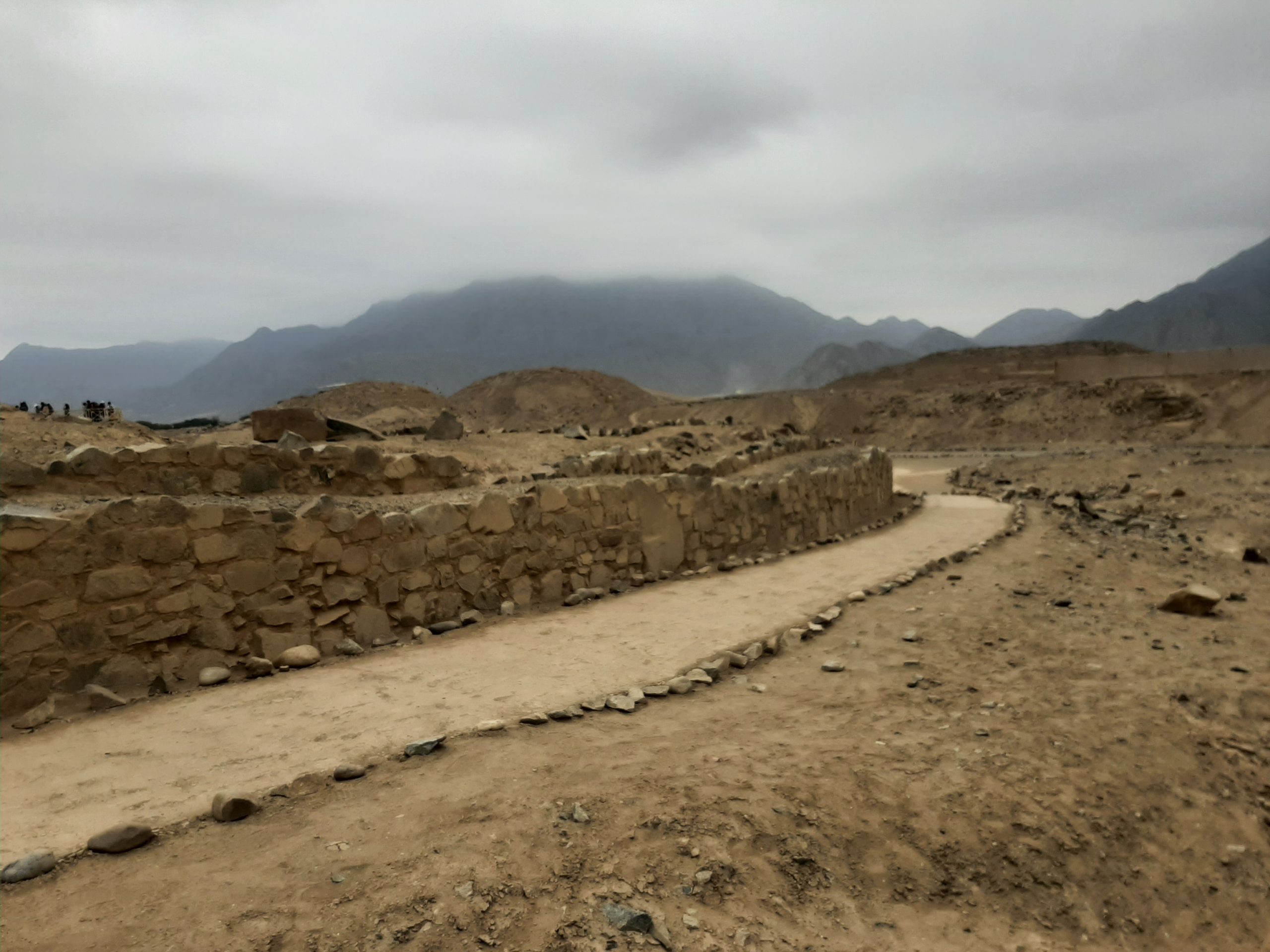 A stepped pyramid structure at Caral