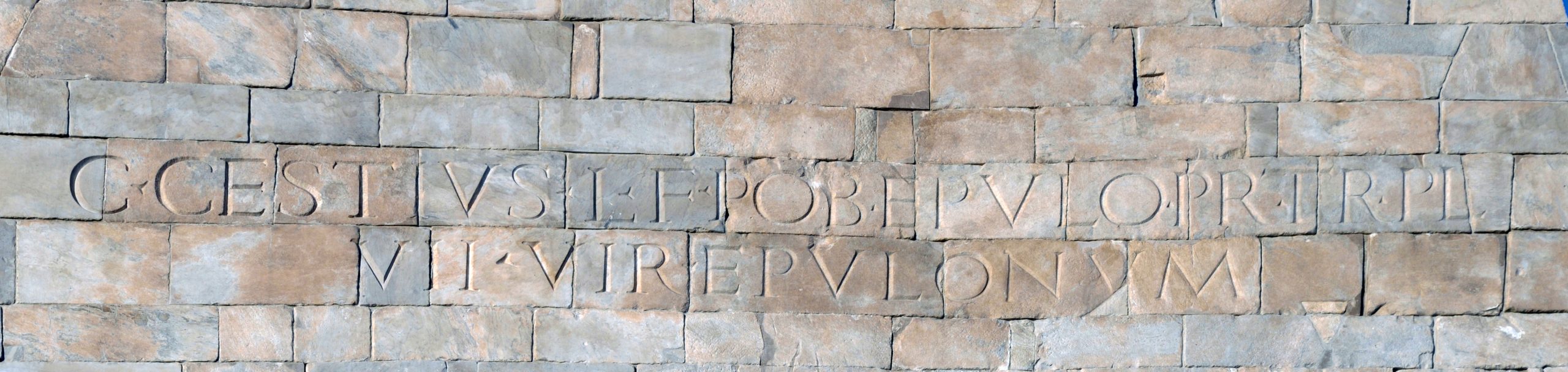 Inscription on the Pyramid of Cestius
