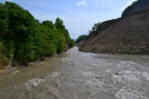 The towering peaks of the Caucasus mountains, the homeland and historic refuge of the Chechen people.