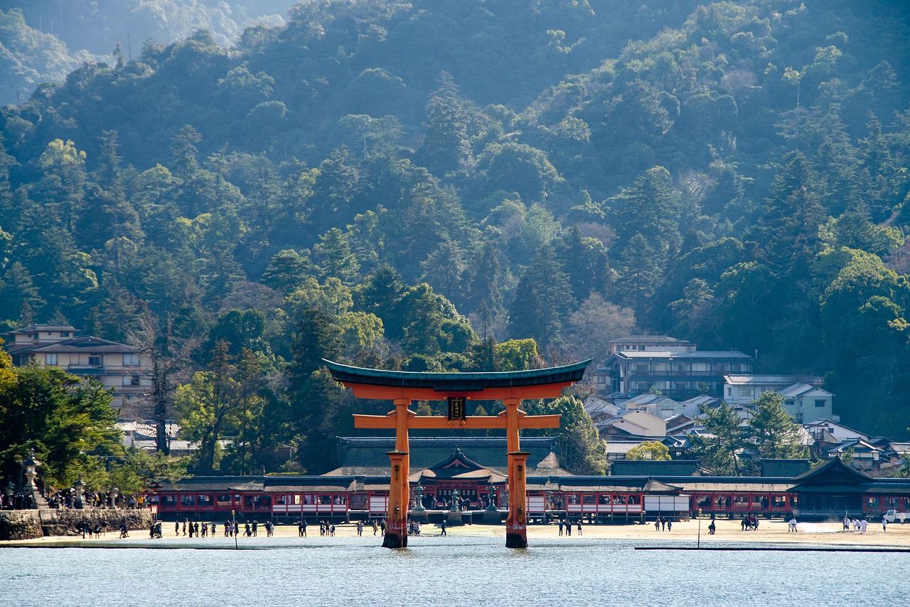Atomic Bomb Dome reflected in the river in Hiroshima, Japan