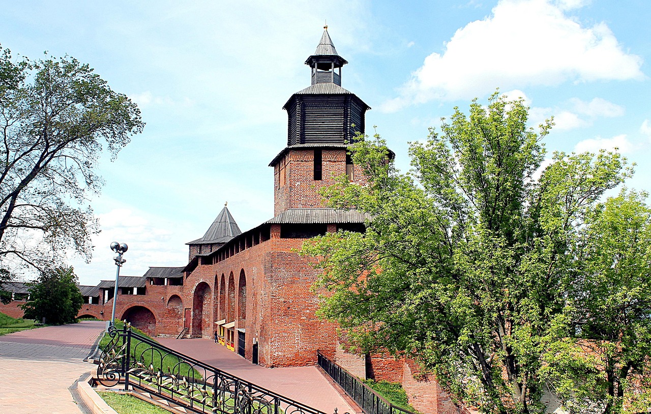 Nizhny Novgorod kremlin and the Volga river