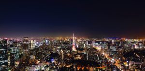 Tokyo cityscape at dusk