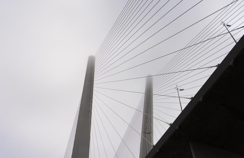 Vladivostok bridge over the Golden Horn Bay