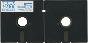 Old floppy disks, an early removable storage medium