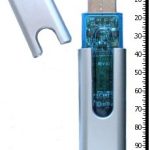 A USB flash drive for storing files