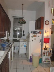A modern kitchen refrigerator