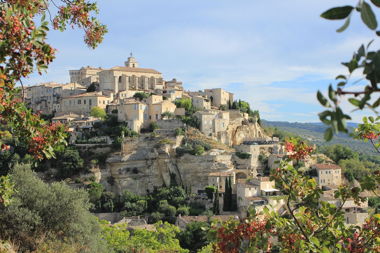 The hilltop village of Gordes in Provence, typical of rural France