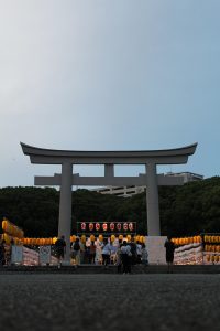 Fukuoka Tenjin district skyline