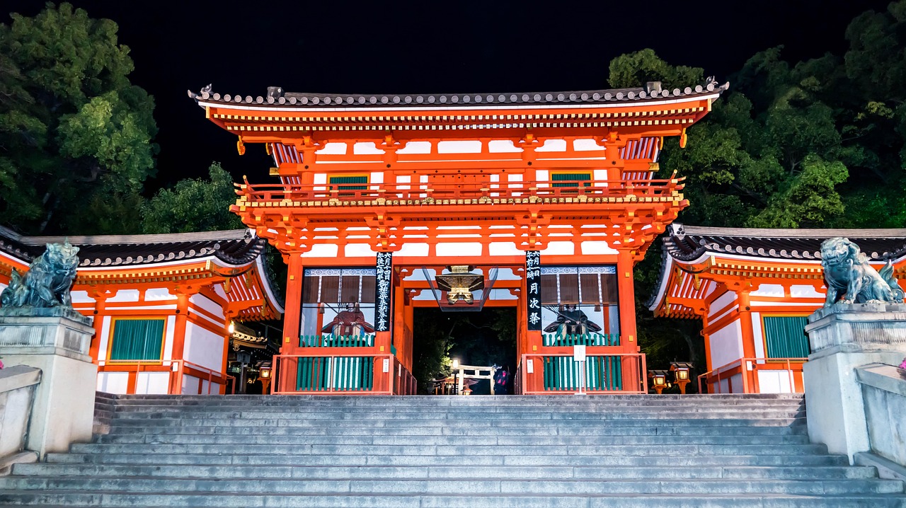 Traditional streets of the Gion district in Kyoto