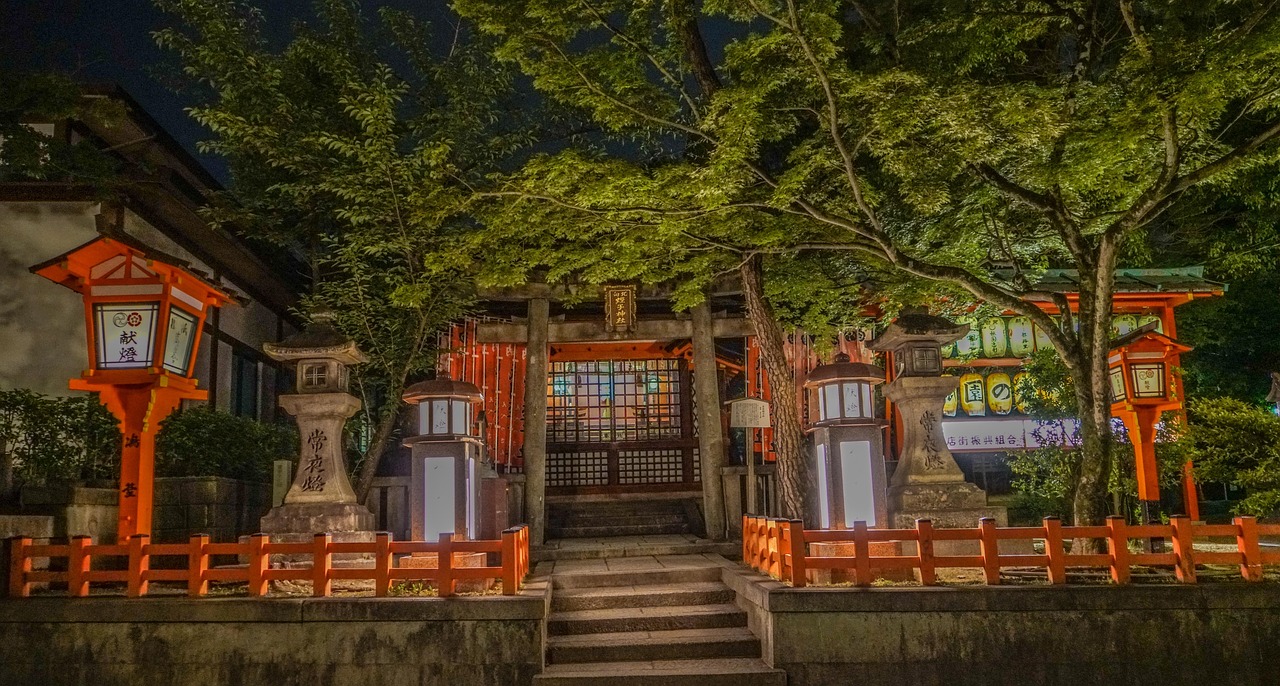 Traditional streets of the Gion district in Kyoto