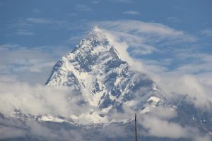 Machapuchare peak above the Annapurna region